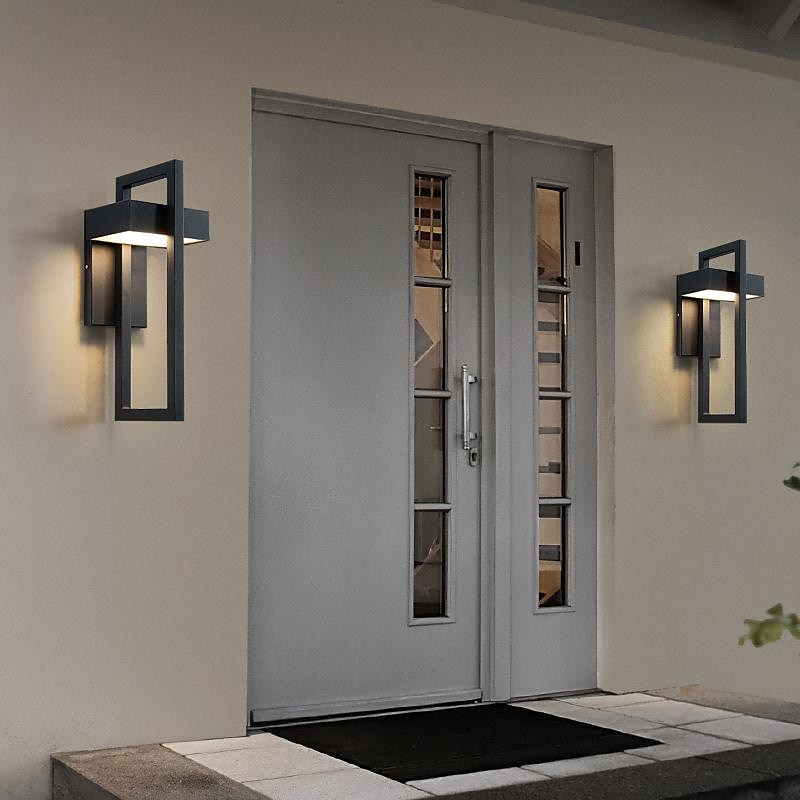 Luminárias de parede externas à prova d'água arandelas de varanda montadas na parede iluminação moderna lâmpadas de parede para pátio porta da frente entrada branco quente 110-240 v de 2026 por $199.99 –P4