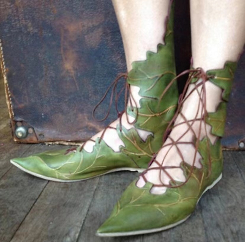Retro Středověké Renesanční Boty Turn Shoes cosplay Ranger Elfí Lukostřelba Yaprak Maškarní kostým Dámské Keltské Fantazie Plesová maškaráda Večírek Dospělé Boty 2025 - $52.99 –P1