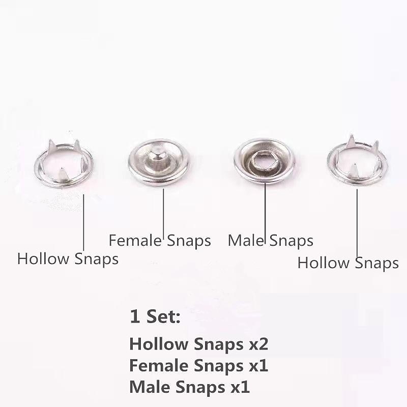 металлические кнопки с утолщенной застежкой, плоскогубцы, набор инструментов, набор швейных пуговиц из нержавеющей стали для джинсов, одежды, рукоделия, принадлежности для домашнего шитья, аксессуары 2026 - $12.99 –P10