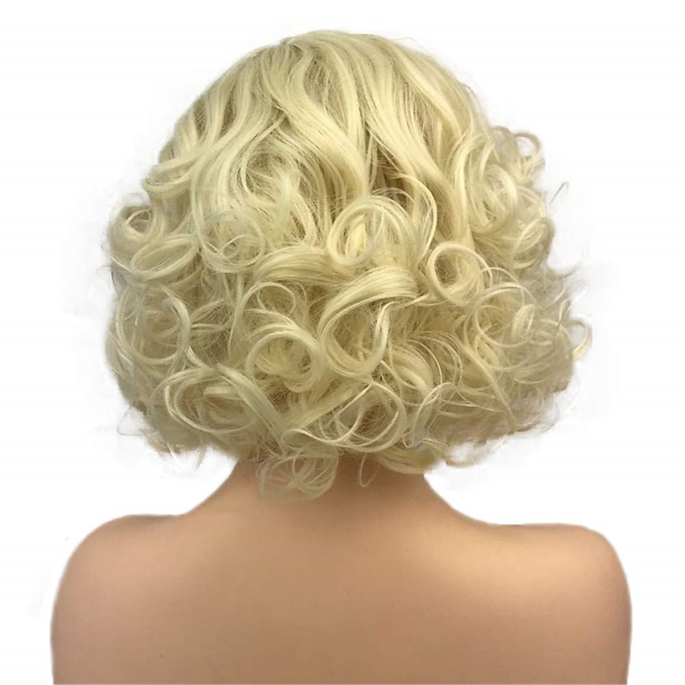 Vinger Golf Perzik Synthetisch Haar voor Vrouwen 1920s Vintage Cosplay Carnaval Feest Dagelijks Gewone Draag Korte Krullende Perzik Halloween Perziken 2025 - $19.99 –P11
