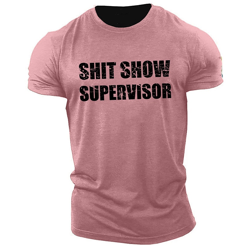 Herr Bokstav Grafiska tryck T-shirt Grafiska utslagsplatser 100 % bomull Kortärmad Grafisk Skjorta Heather Grey Svart Himmelsblå Bekväm t-shirt Utomhus Gata Modedesignerkläder 2025 - $15.99 –P5