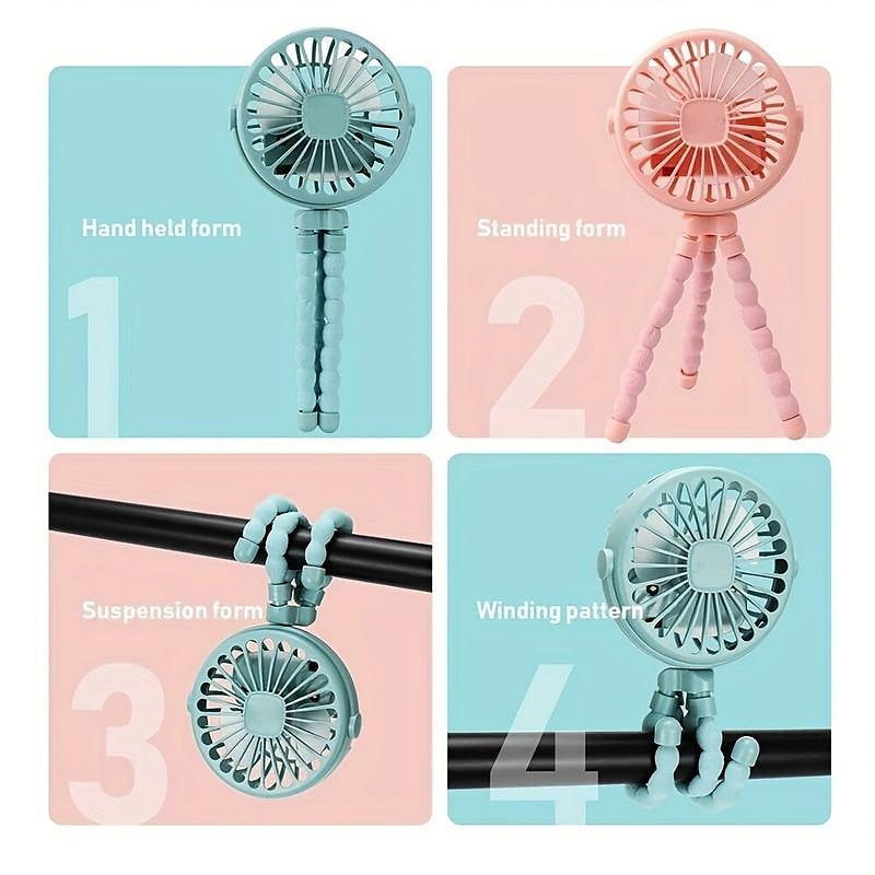Halter Neck Bladeless Fan – USB Rechargeable Portable Waist-Hanging Fan with 3-Speed Adjustment and Body Rotation 2025 - $12.99 –P10