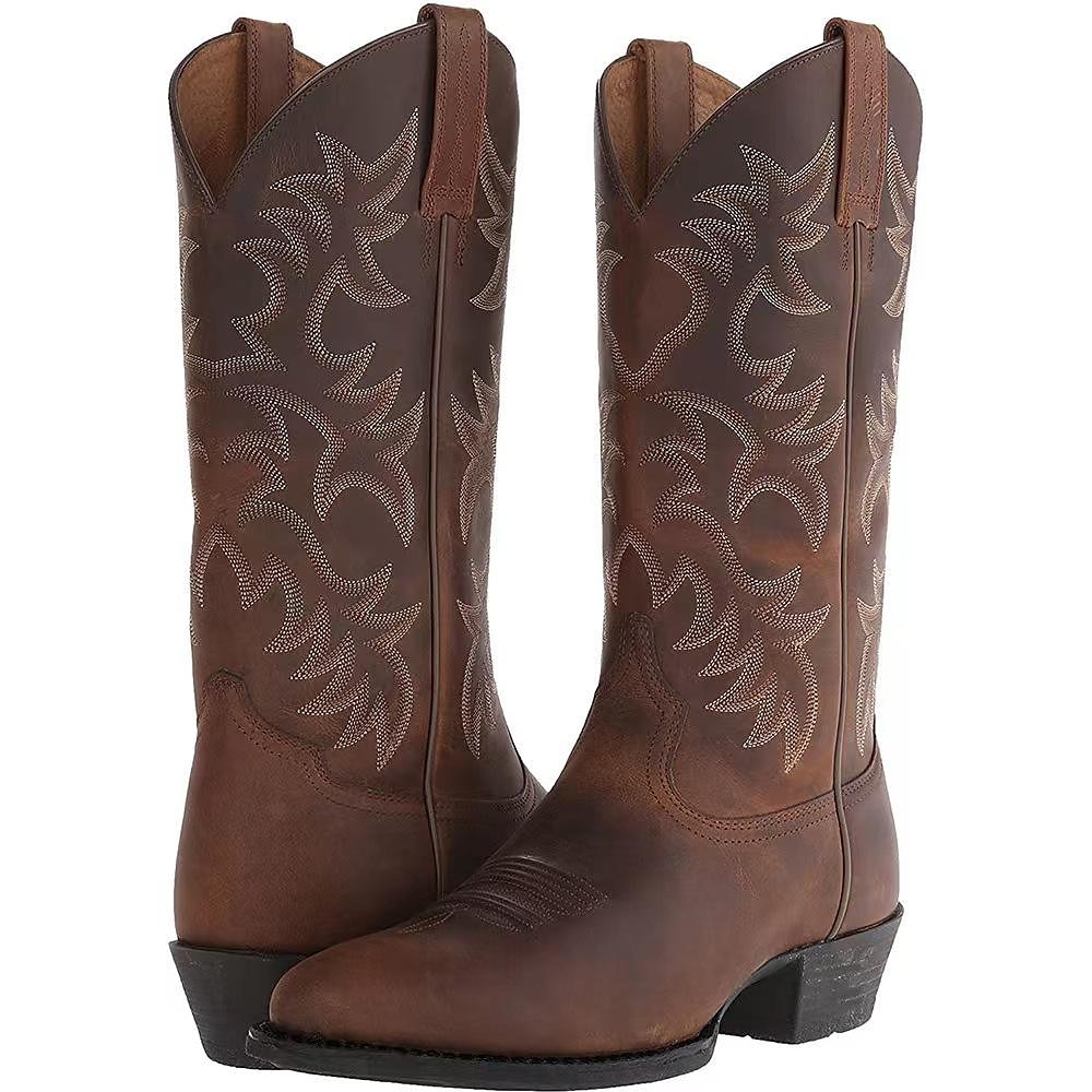 Retro / vintage Hipisowskie 1970 Obuwie But zachodni Hipisowskie West Cowboy Żakard Solidne kolory Męskie Karnawał Bal maskowy Urlop Impreza / Wieczór Na co dzień Dla dorosłych Obuwie Na każdy sezon 2025 - $60.99 –P1