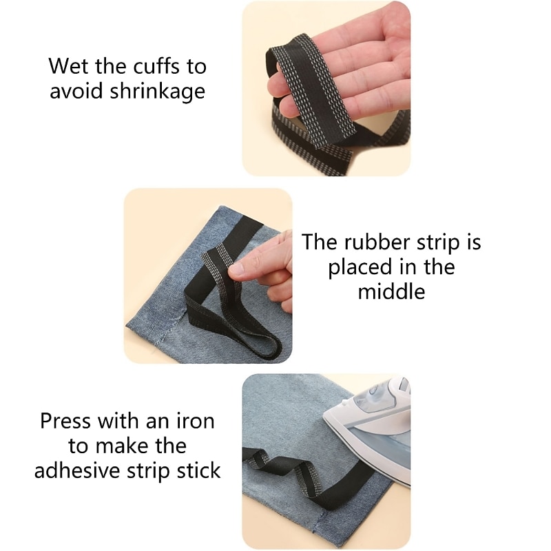Adjustable Elastic Pant Leg Shortening Strap – Quick Fix for Loose Trousers, Professional and Casual Wear 2025 - $7.99 –P8