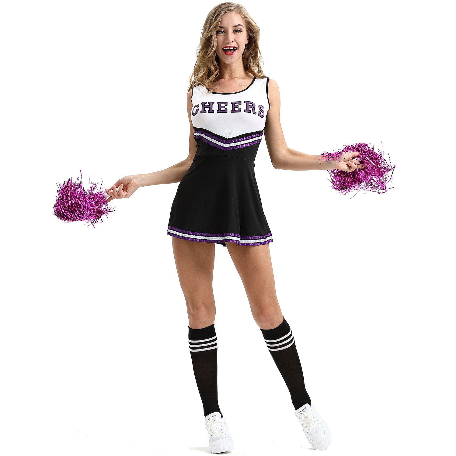 Cheerleader Faschingskostüme Cosplay Kostüm Partykostüm Maskerade Erwachsene Damen Austattungen Leistung Party Halloween Maskerade Karneval Einfaches Karnevalskostüm 2025 - $38.99 –P9