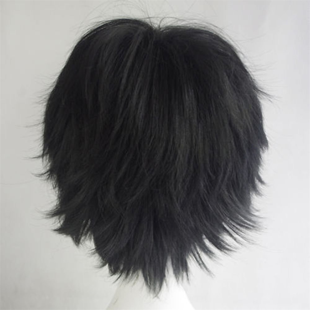 Short Cosplay Hair Wig Women Men Male Fluffy Straight Cartoon Anime Con Party Costume Pixie Wigs Black Halloween Wigs 2025 - $13.99 –P4