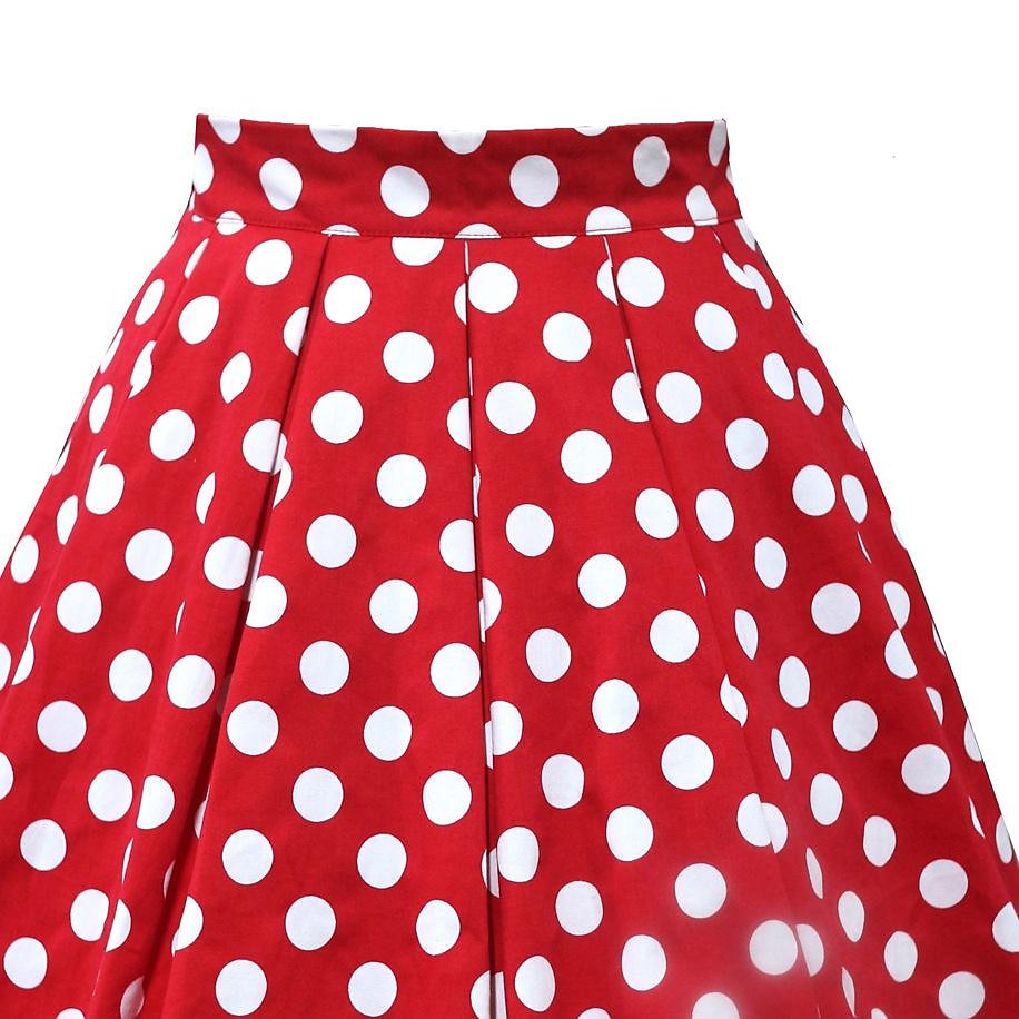 Elegant Polka Dots Classical Skirt A Line Skirt Mini Skirt Printing Women's Carnival Valentine's Day Masquerade Vacation Dailywear Bachelorette Party Adults' Skirt Spring & Summer 2025 - $28.99 –P2