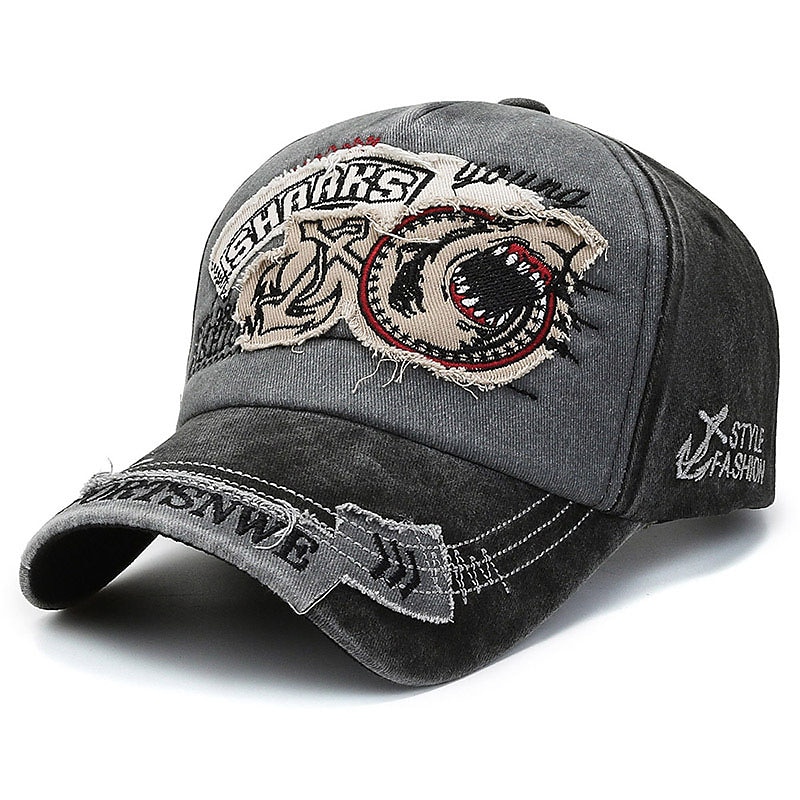 Unisex Șapcă de baseball Negru Roșu-aprins 100% bumbac Spălat Călătorie Stiluri de Plajă În aer liber Vacanță Bloc Culoare Ajustabile Modă Protecție Ochi 2025 - $12.49 –P5