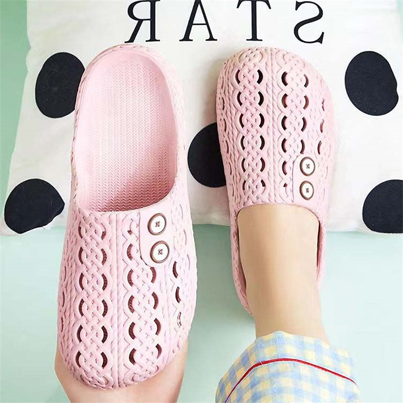 bequeme Schlupfschuhe mit verstellbarem Knopfdesign – leicht, atmungsaktiv und stylisch, ideal für zu Hause, drinnen und in der Freizeit 2025 - $14.99 –P12