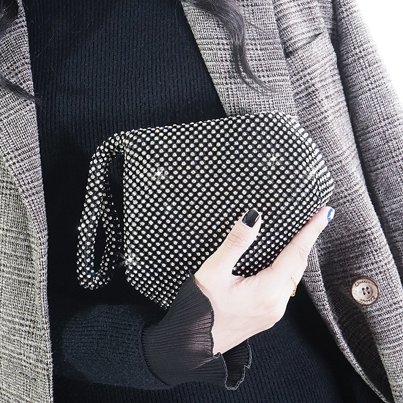 Sac de soirée à strass pour femme – pochette en cristal scintillant pour fêtes, mariages et événements formels de 2025 ? $19.99 –P5