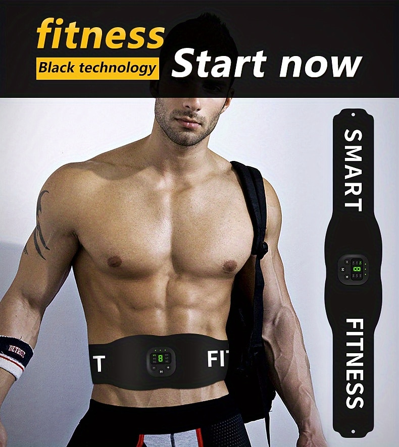 1 Set Abdominal Muscle Stimulator Muscle Toner Portable Electric EMS Muscle Trainer Intelligent Wireless Fitness Device For Men And Women Abdominal Home Office Exercise Abdominal Muscle Exerciser 2026 - $25.99 –P1