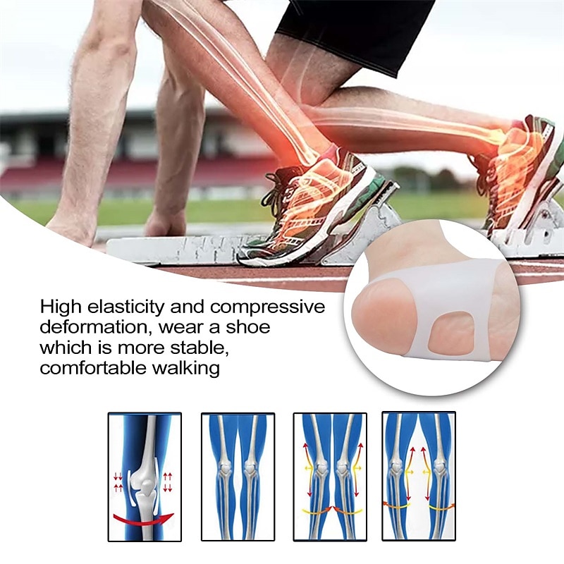 1Pair Orthopedic Silicone Heel Correctors for Flat Feet, Knock Knees, and Arch Support 2025 - GBP £8 –P4