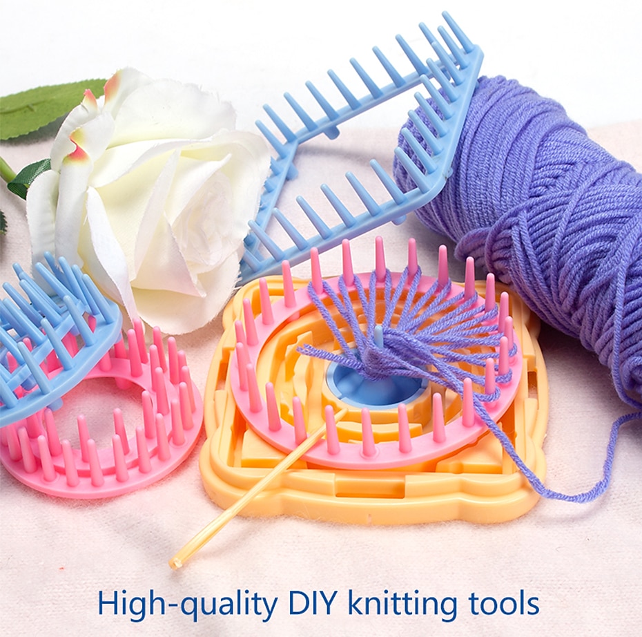 naald hobby weefgetouw breimachine diy weven hulpmiddel breimachine kleur stiksels tool bloem weefgetouw breien 2025 - $15.49 –P2