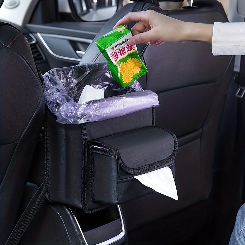 bilbarnstol mittorganiserare PU läder auto mellan stolsförvaring med fickor framsäte handväska hållare husdjursnät barriärorganisatör 2025 - $29.99 –P3