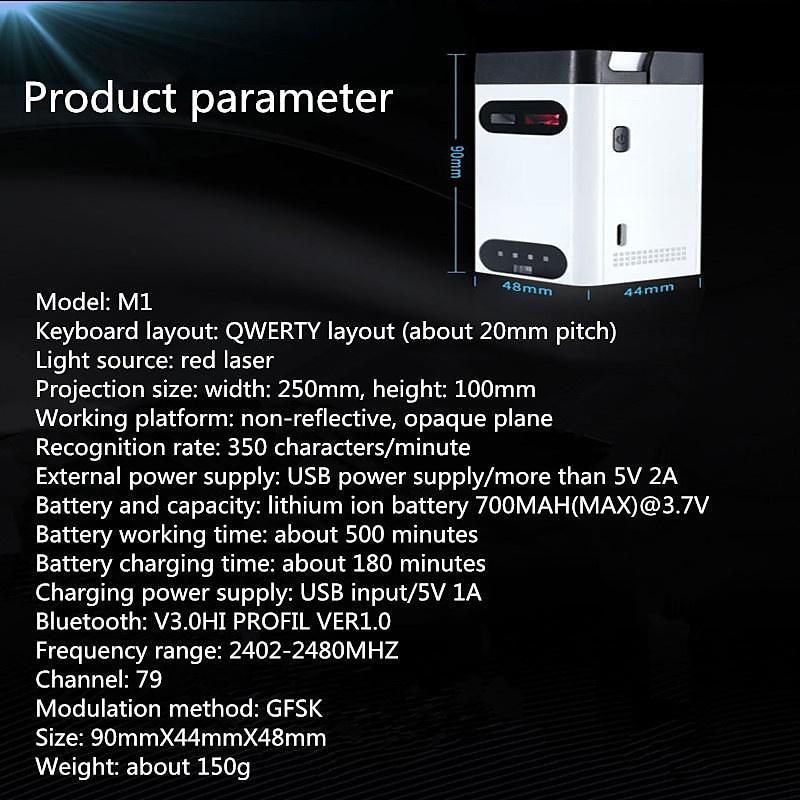 Laser Projection Virtual Laser Keyboard Mobile Phone Bluetooth Wireless Projection Screen Touch Infrared Office Portable Keyboard 2025 - $95.99 –P17