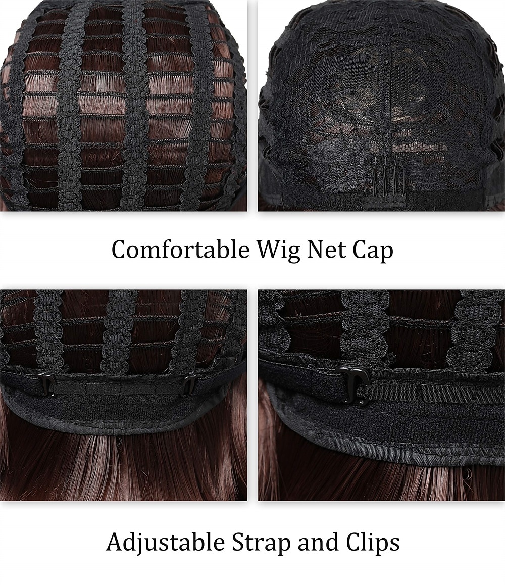 1920s Flapper Korte Wieg Grote Gatsby Bobo Wieg Zwart Rechte Wieg Flapper Kostuum Haar Wiek Accessoire Halloween Wieken 2026 - $14.99 –P10
