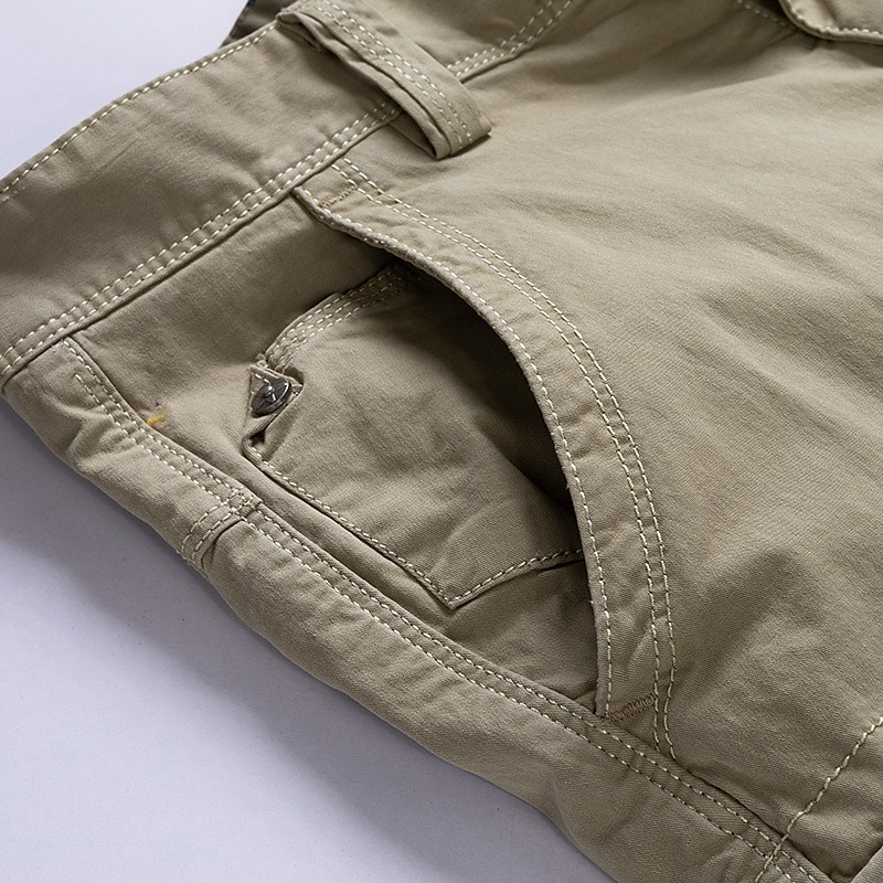 Voor heren Cargoshorts korte broek Wandelshorts Meerdere zakken Effen Buitensporten Streetwear Cargoshorts Korte broeken Leger groen Licht Grijs 2025 - $35.99 –P10