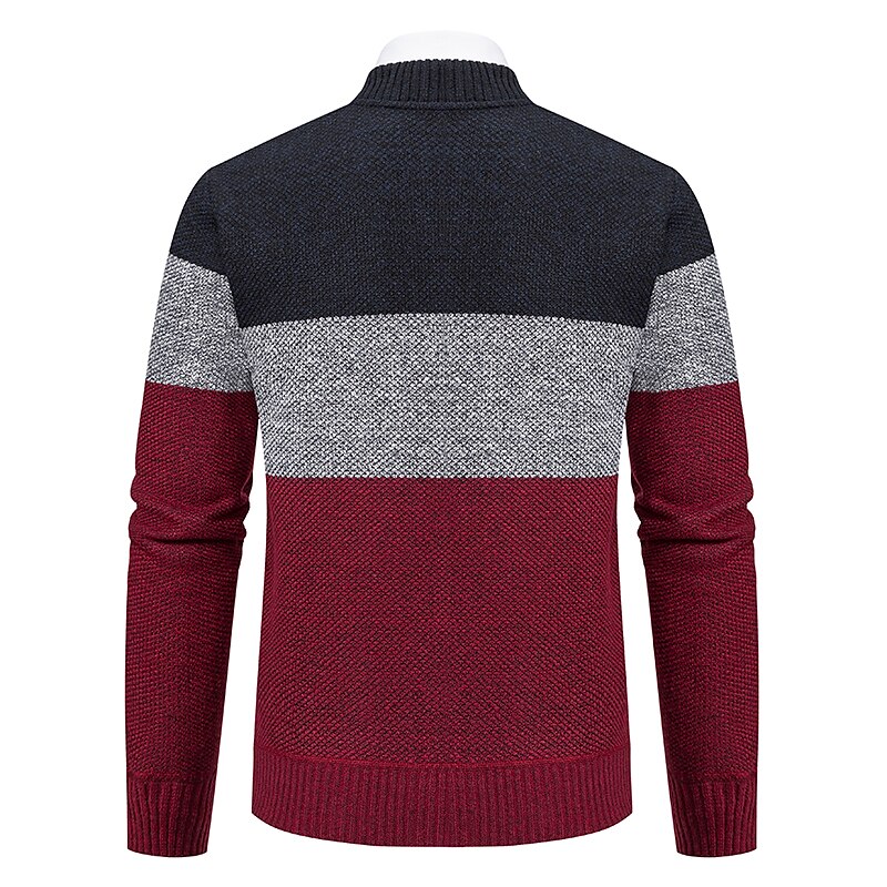 Per uomo Felpa Cardigan Maglione Maglioni eleganti da uomo A coste Maglia Standard Lavorato a maglia Colletto alla coreana Top caldi Contemporaneo moderno Da tutti i giorni Per uscire Abbigliamento del 2025 a $34.99 –P5