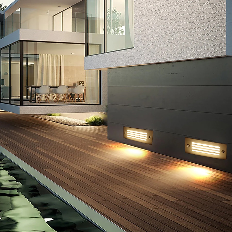 luz led subterrânea de aço inoxidável ip67 à prova dwaterproof água ao ar livre luzes de chão embutidas adequadas para degraus e cantos 85-265v de 2026 por $21.99 –P14