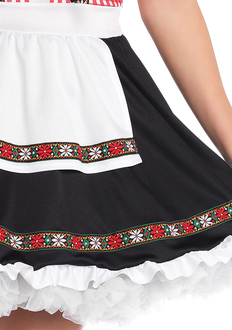 Oktoberfest dirndl Trachtenkleader Dirndl pusero Oktoberfest / Olut baijerilainen Saksa München Niityt Naisten Perinteinen tyyli kangas Leninki Esiliina 2025 - $44.99 –P6