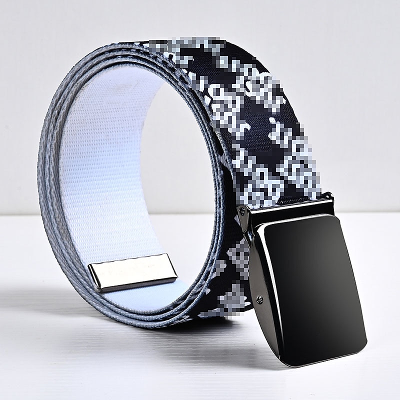 Pánské Taktický pás Plátěný pásek Automatická spona Plátno Bez vzoru Černá Bílá Denní nošení Jdeme ven Víkend 2026 - $4.49 –P8