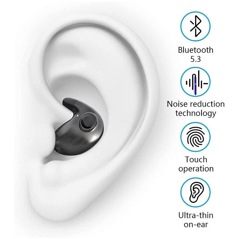 New Digital Display TWS Bluetooth Earphones Invisible Mini Sleep Wireless Bluetooth Earphones For Side Sleeping Dedicated Noise Cancelling Earphones 2025 - $20.99 –P6
