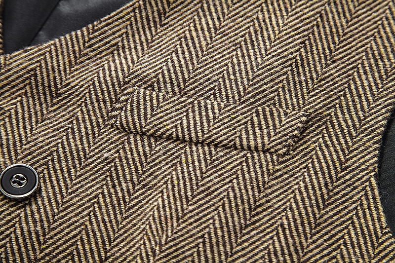 Vintage Anni 1920 Gilet Il grande Gatsby Gentiluomo Testimoni dello Sposo Slim Fit Costume Per uomo Mascherata Matrimonio Ospite di nozze Evento / Festa Adulti Gilet del 2026 a $30.99 –P15
