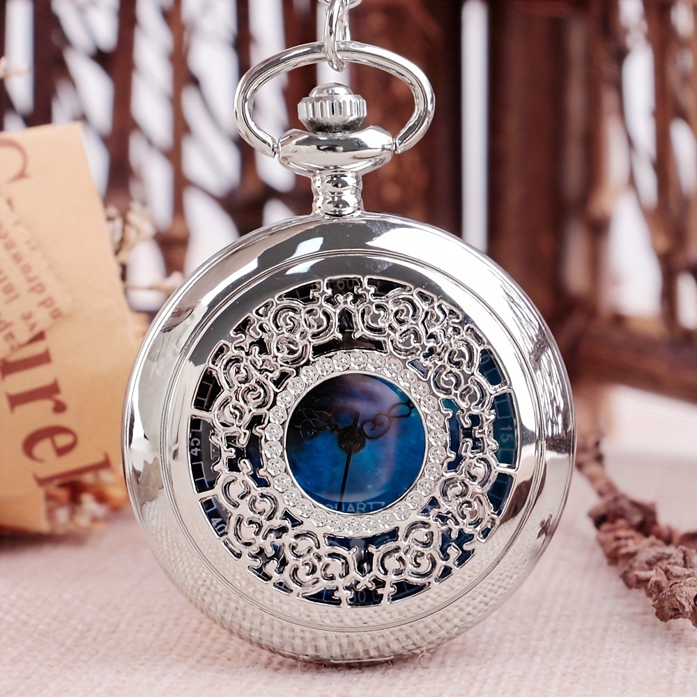 CLEARANCE - Vintage Blue Pocket 2024 Watch or Locket Box