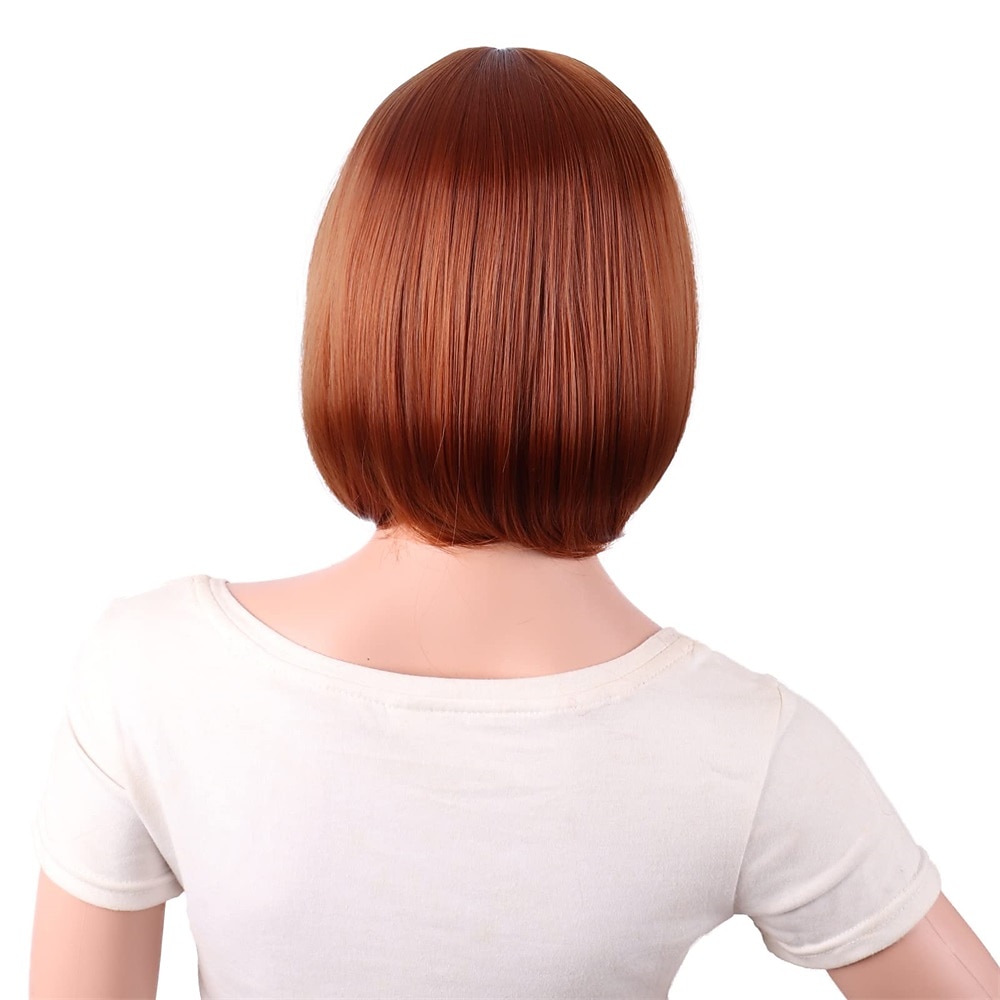 30 cm kort rak peruk för kvinnor BOB peruk Halloween cosplay festperuker 2025 - $14.49 –P8