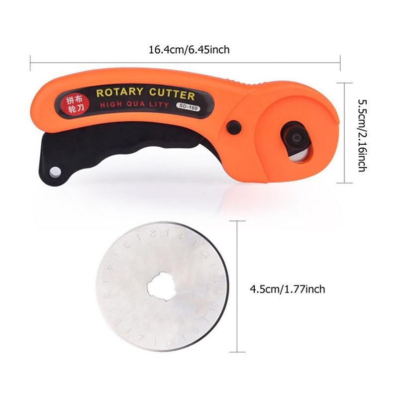 45mm Rotary Cutter Set Leather Craft Cutting Tool with Ergonomic