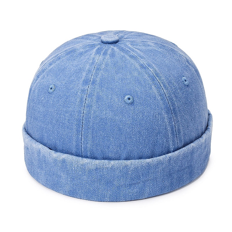 Unisex Docker Cap Klobouky bez okraje Černá Fialová Bavlna Vyprané Cestování Plážový styl Venkovní Dovolená Bez vzoru Nastavitelná Módní 2025 - $9.99 –P4