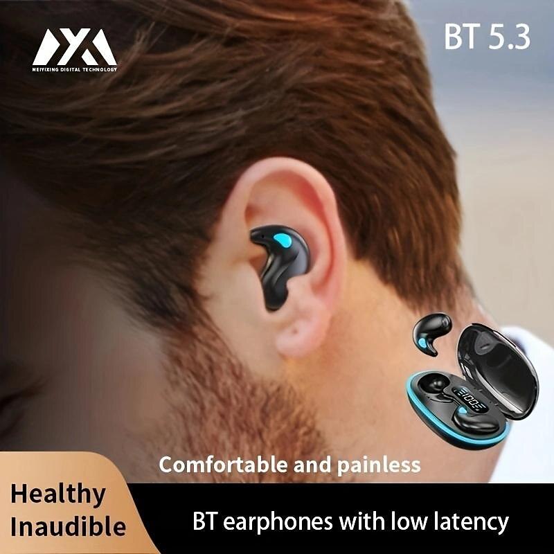 New Digital Display TWS Bluetooth Earphones Invisible Mini Sleep Wireless Bluetooth Earphones For Side Sleeping Dedicated Noise Cancelling Earphones 2025 - $20.99 –P3