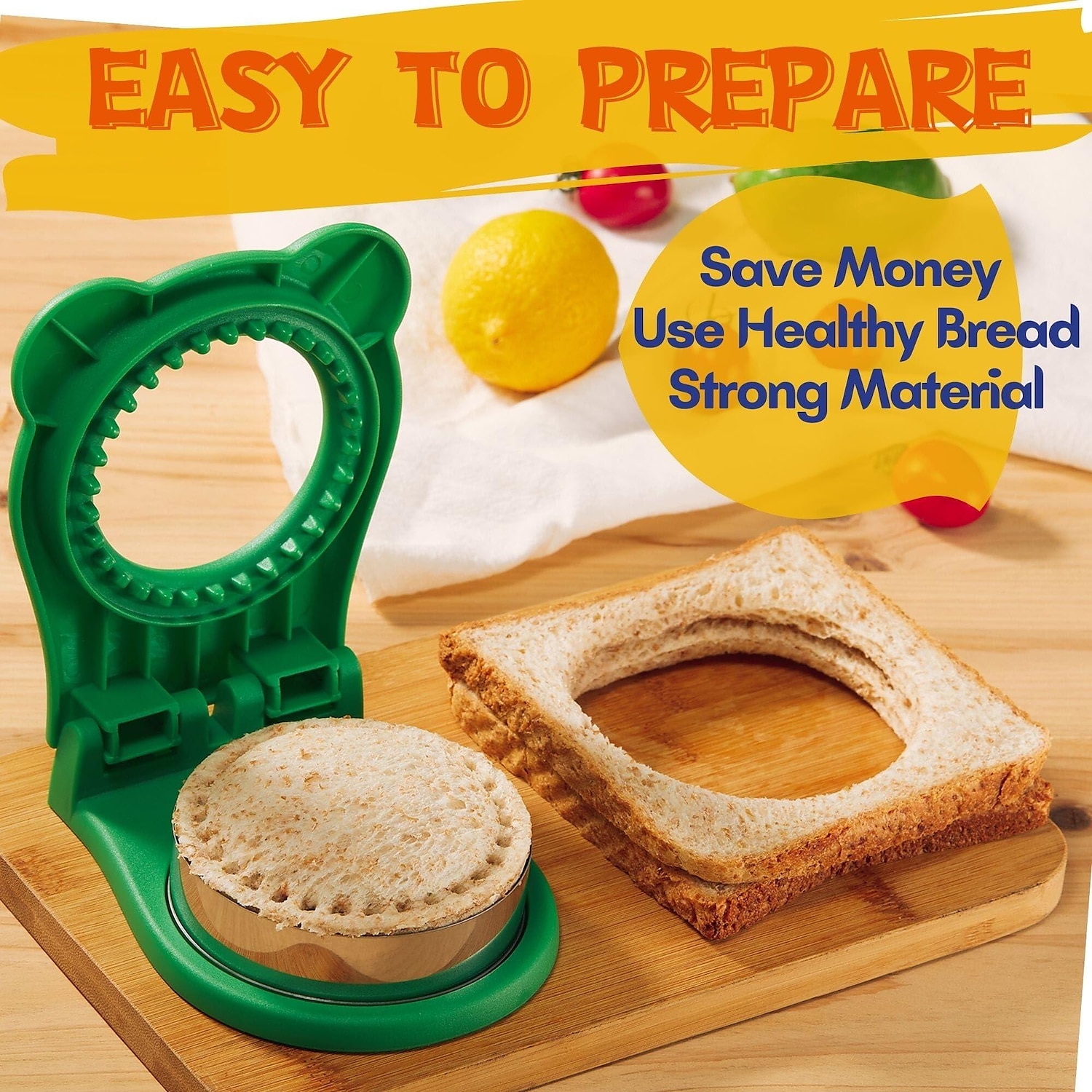 Sandwich Cutter And Sealer For Kids, Diy Pocket Sandwich Maker