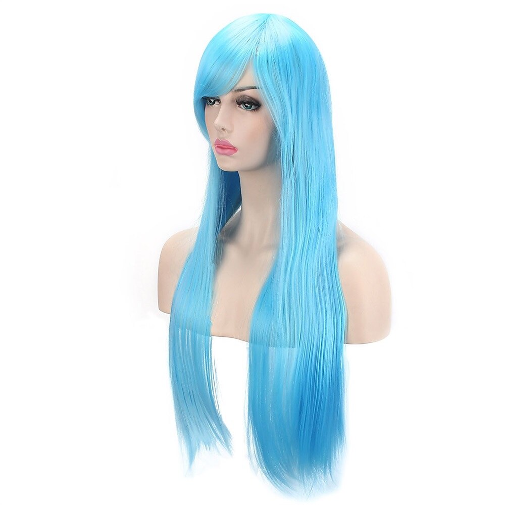 perruques 32 80cm longue ligne droite anime mode femmes cosplay perruque fête perruque carnaval cosplay fête perruques de 2025 ? GBP £10 –P10