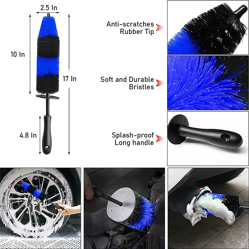 20pcs Plastics Car Cleaning Kit Reusable Soft Car Wash Brush Detailing  Brush Set Car Brushes Car Detailing Brush For Car Cleaning Brush Dashboard  Air Outlet Wheel Brush 2023 - US $54.23