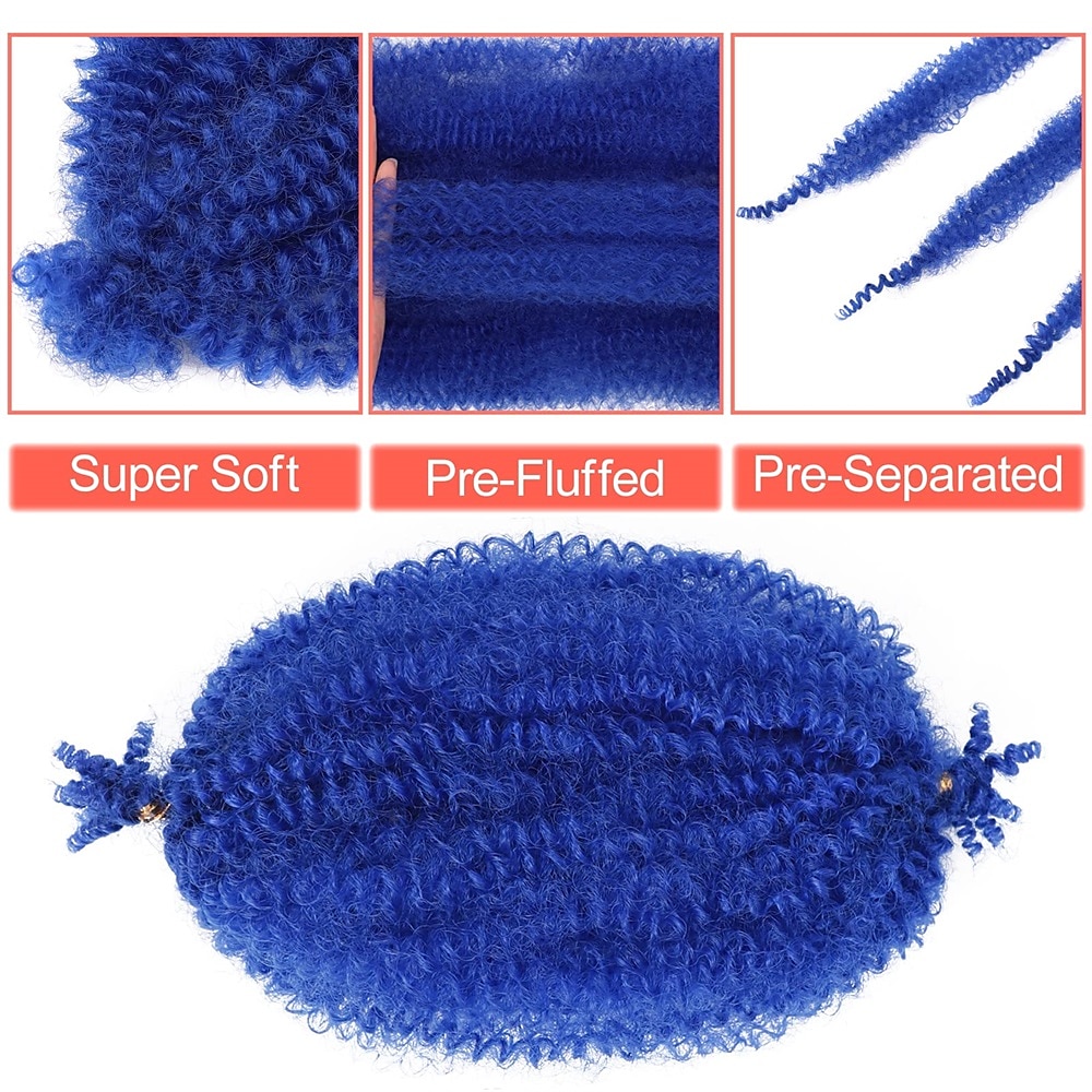 Marley Hair 10 Inch 7 Packs Pre Separated Springy Afro Twist Hair Marley Twist Braiding Hair for Faux Locs Crochet Hair Pre Fluffed Spring Twist Hair Synthetic Hair Extensions 2025 - $34.99 –P9