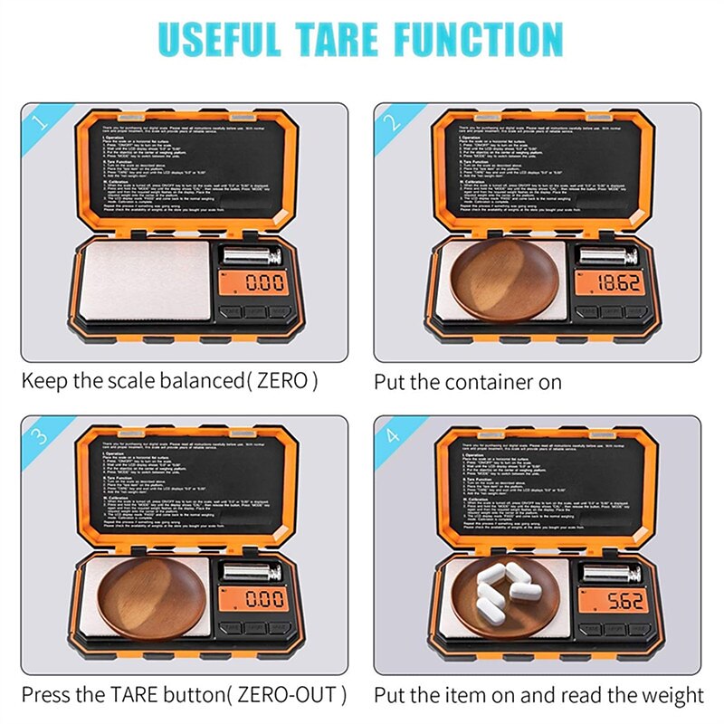 Digital Mini Scale 200g /0.01g Pocket Scale 50g Calibration Weight LCD Backlit Display Electronic Smart Scale 2025 - $28.99 –P6