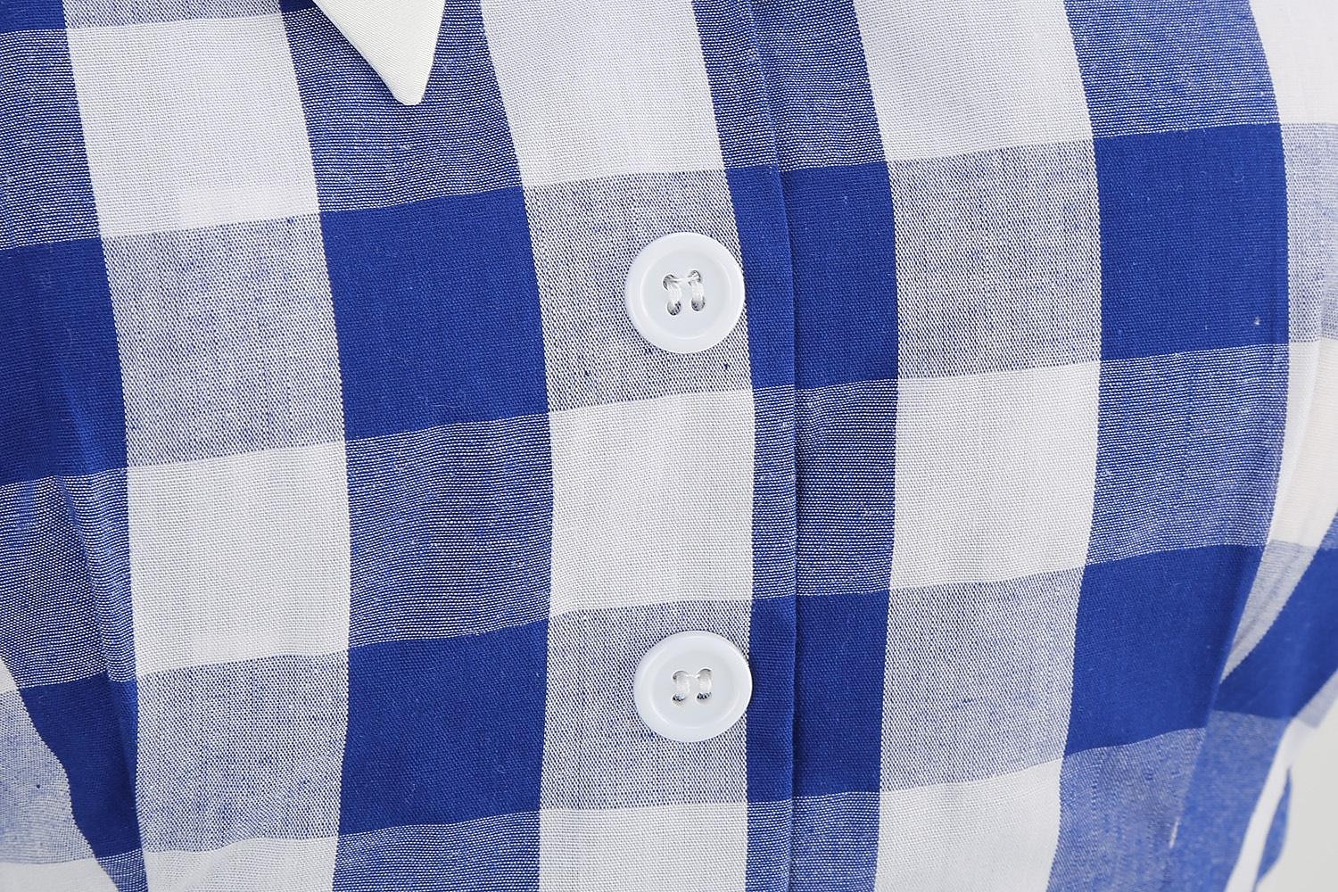 Přehoz Klasik Retro A-Line šaty Flare šaty Pléd Kostkovaný Vzor gingham Dámské Dívčí Karneval Plesová maškaráda Dovolená Na den Čajový dýchánek Dospělé Šaty Šaty pro návrat domů Jaro léto 2025 - $37.99 –P18