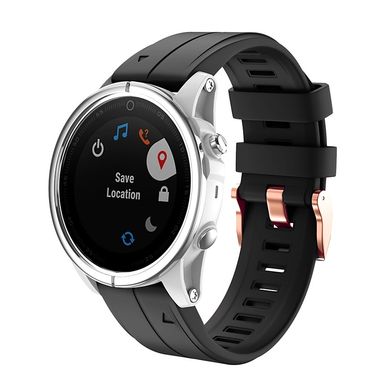 Ремешок для часов для Garmin Fenix 7S Pro 6S 5S Plus Epix Pro 42mm Approach S70 42mm Instinct 2S Descent Mk2S D2 Delta S 20mm силиконовый Замена Ремень 20mm Регулируется Пряжка из нержавеющей стали 2025 - $20.99 –P5