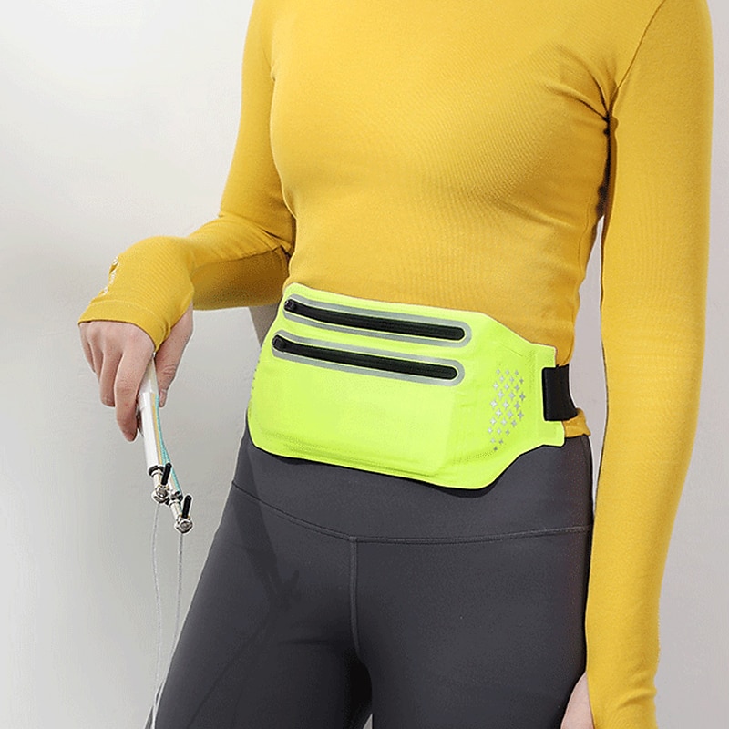 poche de taille ultra-mince en cours d'exécution sport sac banane pack voyage ventre taille ceinture en plein air double fermeture éclair randonnée poche portefeuille ceinture sacs de 2026 ? $8.99 –P4