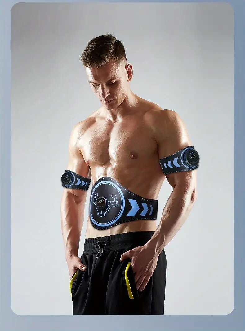 Abdominal Muscle Training Fitness Waist Belt For Fat Burning And Weight Loss Exercise Abdominal Trainer 2025 - $26.99 –P10