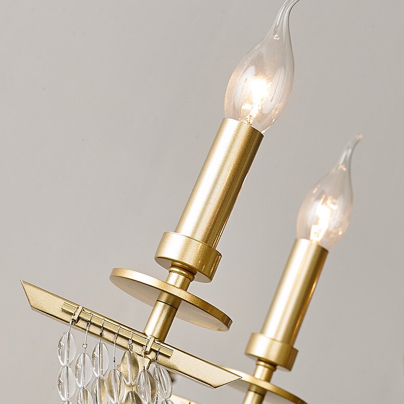 moderno lampadario in cristallo trasparente regolabile 6/8 luci cristallo montaggio a filo appeso a soffitto lampada a sospensione classico apparecchio di illuminazione in stile candela e12/e14 per del 2025 a $601.99 –P5