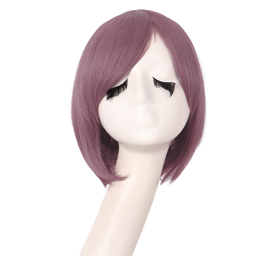 30 cm kort rak peruk för kvinnor BOB peruk Halloween cosplay festperuker 2025 - $14.49 –P1