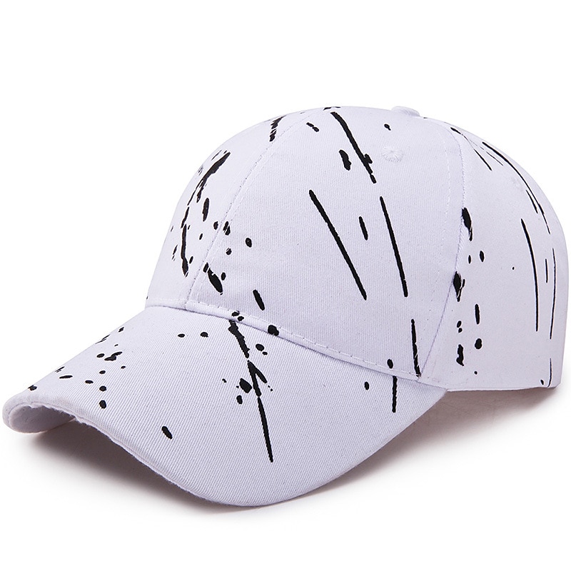Herr Basebollkeps Svart Vit Polyester Resor Strandstil Utomhus Semester Graffiti Justerbara Mode 2025 - $7.99 –P2