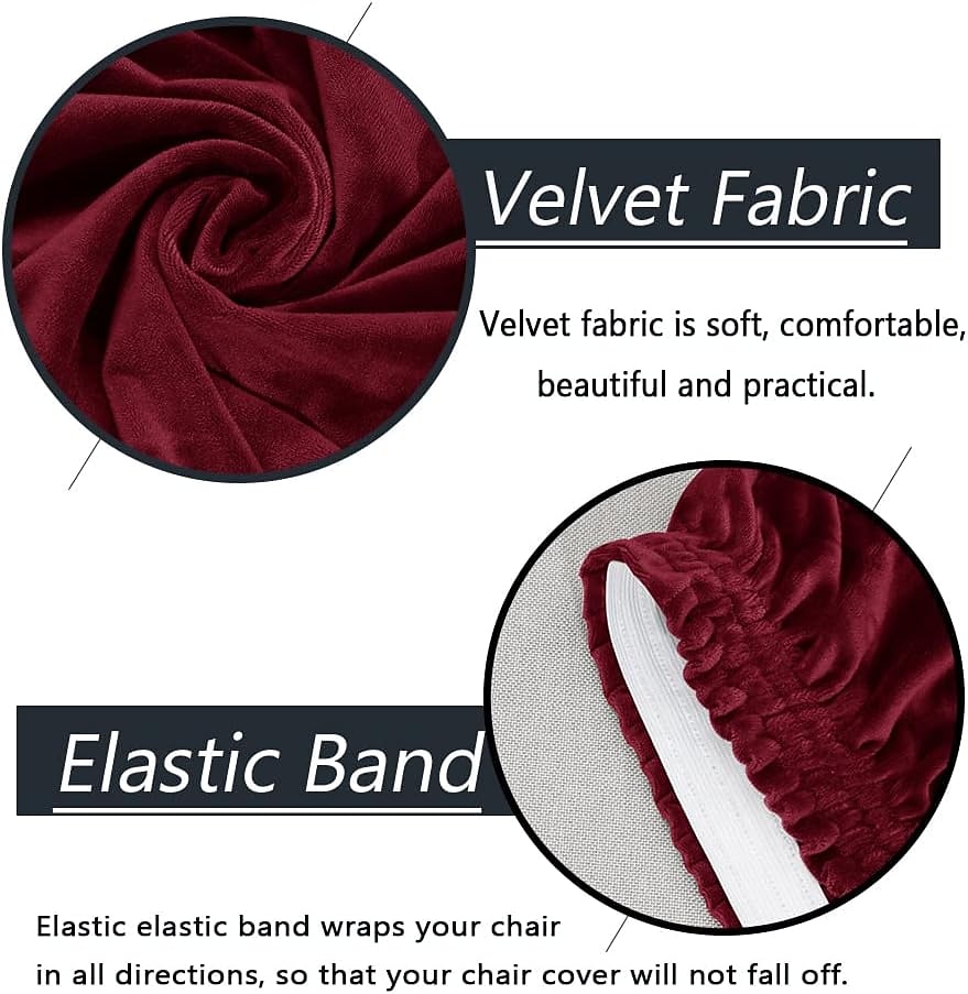 wingback stolsöverdrag sammetsgrå soffstol överdrag för bar kaffe uteplats trädgård tvättbar avtagbar fest hemma hotell 2026 - $20.99 –P9