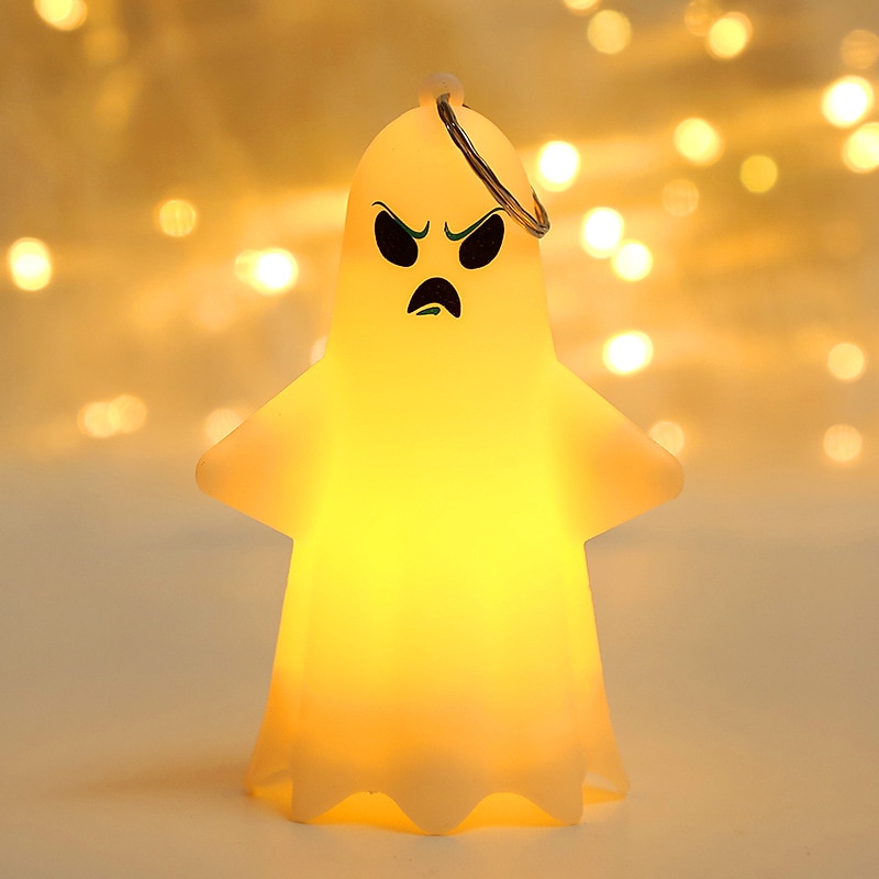 2025年 ハロウィーンの照明付きゴーストランプ、光る装飾 LED ハロウィーン電子小道具、小さなゴーストパーティーペンダントキャンドル、ハロウィーン装飾ゴーストランプ、デスクトップ装飾、ゴーストパーティー小道具ペンダント  コレクション – $4.99 –P7