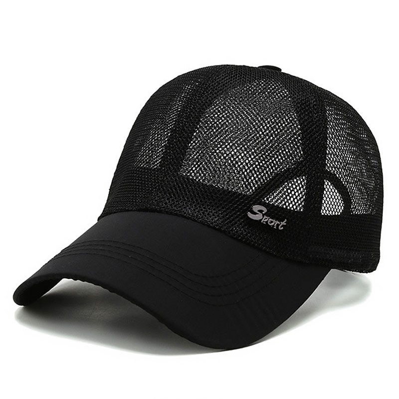 Per uomo Cappellino da baseball Nero Blu Rete Viaggi Stile da spiaggia Esterno Da mare Liscio Regolabile Di tendenza del 2026 a $4.49 –P10
