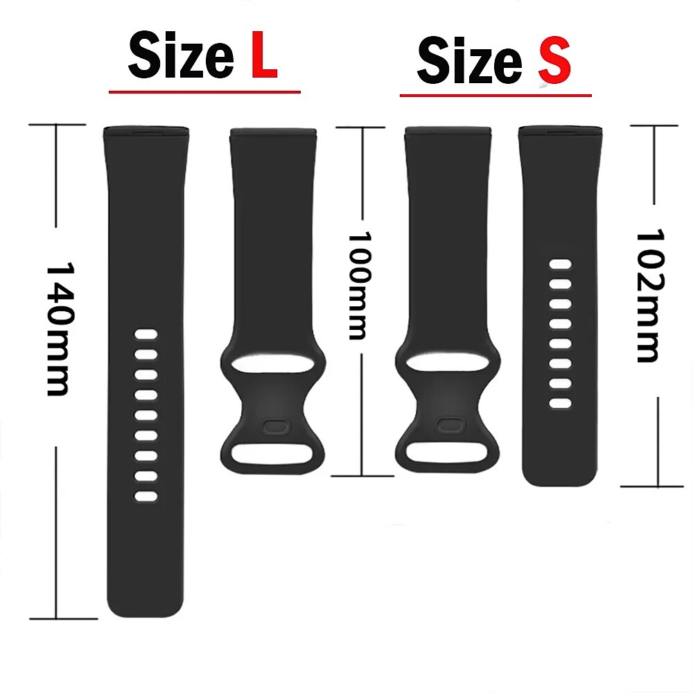 4 Pack Smart Watch Band Compatible with Fitbit Versa 4 Sense 2 Versa 3 Sense Silicone Smartwatch Strap Adjustable Women Men Sport Band Replacement  Wristband 2026 - $16.99 –P4