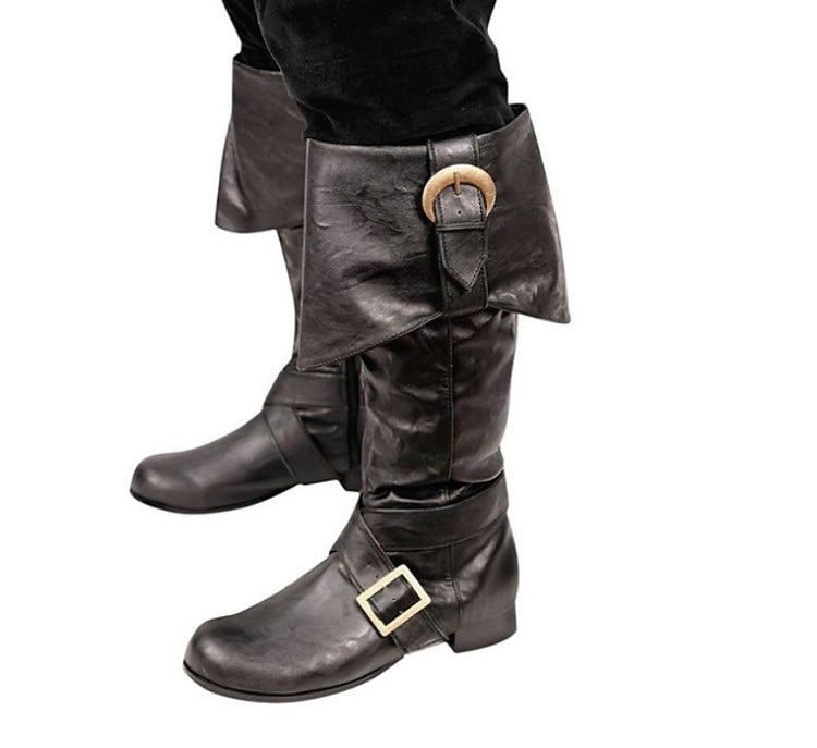 Epocă Medieval Renascentist Încălțăminte Cizme plate de jazz Pirat Viching Cruciat Mată Costume de fancy Bărbați Pentru femei Unisex Celtic Pirat Steampunk Halloween Carnaval Mascaradă Performan 2026 - $95.99 –P1