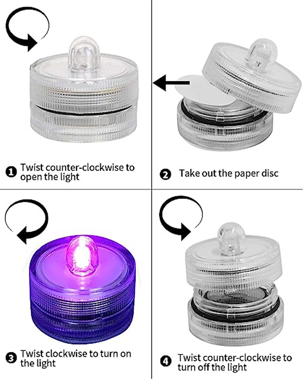 12pcs Waterproof Submersible Mini LED Lights Tea Light Underwater LED Candle Lamp For Aquarium Wedding Party Vase Decor 2025 - $20.99 –P4
